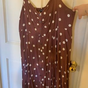 Off Purple Polka Dot Dress Torrid